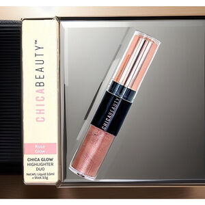 CHICA BEAUTY Chica Glow Highlighter Duo - Rose Glow - Full Size 3.5 mL• NEW
